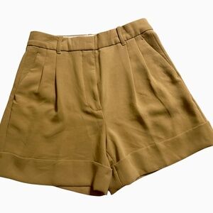 Womens Wilfred Cuffed  Dress Shorts Size 6 Mustard